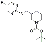 3-(5-Fluoro-pyriMidin-2-ylsulfanylM
ethyl)-piperidine-1-carboxylic acid
tert-butyl ester 结构式