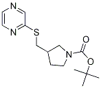 3-(Pyrazin-2-ylsulfanylMethyl)-pyrr
olidine-1-carboxylic acid tert-buty
l ester 结构式