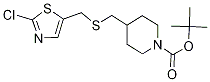4-(2-Chloro-thiazol-5-ylMethylsulfa
nylMethyl)-piperidine-1-carboxylic
acid tert-butyl ester 结构式
