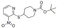 4-(3-Nitro-pyridin-2-ylsulfanyl)-pi
peridine-1-carboxylic acid tert-but
yl ester 结构式