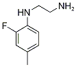 N*1*-(2-Fluoro-4-Methyl-phenyl)-ethane-1,2-diaMine 结构式