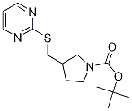 3-(PyriMidin-2-ylsulfanylMethyl)-py
rrolidine-1-carboxylic acid tert-bu
tyl ester 结构式