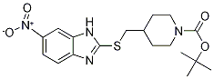 4-(6-Nitro-1H-benzoiMidazol-2-ylsul
fanylMethyl)-piperidine-1-carboxyli
c acid tert-butyl ester 结构式