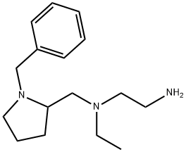 N*1*-(1-Benzyl-pyrrolidin-2-ylMethyl)-N*1*-ethyl-ethane-1,2-diaMine 结构式
