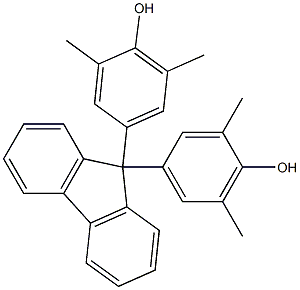 9,9-二(3,5-二甲基-4-羟基苯基)芴 结构式