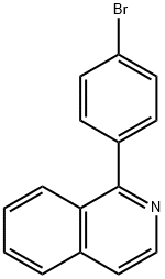 1-(4-溴苯基)异喹啉 结构式