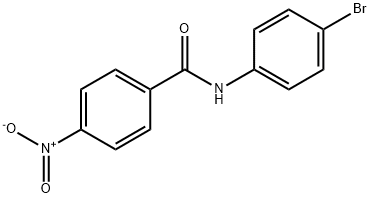 N-(4-溴苯)-4-硝基苯甲酰胺 结构式