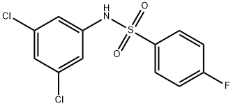 N-(3,5-二氯苯)-4-氟苯磺酰胺 结构式