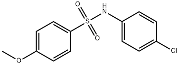 N-(4-氯苯)-4-甲氧基苯磺酰胺 结构式