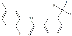 N-(2,5-二氟苯)-3-(三氟甲基)苯甲酰胺 结构式