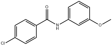 4-氯-N-(3-甲氧基苯)苯甲酰胺 结构式