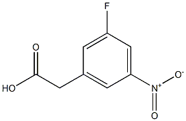 3-氟-5-硝基苯乙酸 结构式