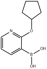 2-(Cyclopentyloxy)pyridine-3-boronic acid 结构式