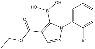 1-(2-溴苯基)-4-乙氧基-1H-吡唑-5-硼酸 结构式