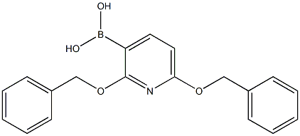 2,6-Bis(benzyloxy)pyridin-3-ylboronic acid 结构式