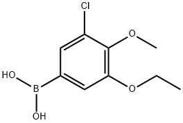 3-Chloro-5-ethoxy-4-methoxyphenylboronic acid 结构式