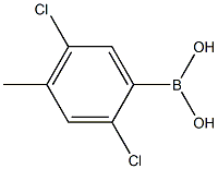 2,5-Dichloro-4-methyl-benzeneboronic acid 结构式