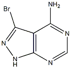 3-BroMo-1H-pyrazolo[3,4-d]pyriMidin-4-ylaMine 结构式