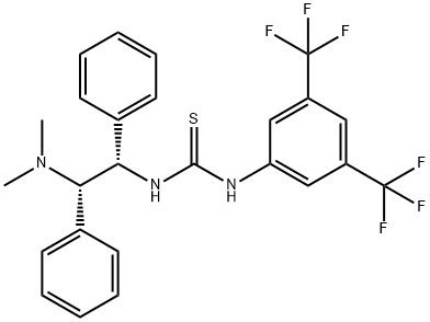 N-[3,5-BIS(TRIFLUOROMETHYL)PHENYL]-N'-[(1S,2S)-2-(DIMETHYLAMINO)-1,2-DIPHENYLETHYL]-THIOUREA 结构式