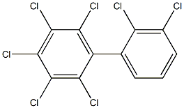 2,2',3,3',4,5,6-Heptachlorobiphenyl Solution 结构式