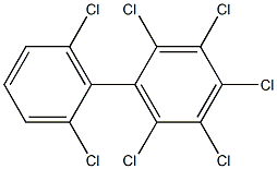 2,2',3,4,5,6,6'-Heptachlorobiphenyl Solution 结构式