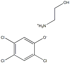 2.4.5-Trichlorophenol ethanolamine salt Solution 结构式