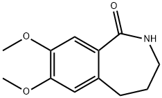 7,8-二甲氧基-2,3,4,5-四氢-1H-苯并[C]氮杂卓-1-酮 结构式