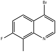 4-broMo-7-fluoro-8-Methylquinoline 结构式