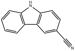 9H-咔唑-3-氰基 结构式