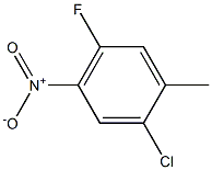 2-氯-4-硝基-5-氟甲苯 结构式