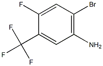 2-氟-4-溴-5-氨基三氟甲苯 结构式