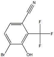 4-溴-3-羟基-2-(三氟甲基)苯腈 结构式