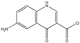 6-aMino-4-oxo-1,4-dihydroquinoline-3-carbonyl chloride 结构式