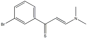 1-(3-broMophenyl)-3-(diMethylaMino)prop-2-ene-1-thione 结构式
