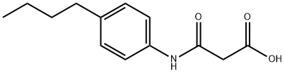 2-[(4-BUTYLPHENYL)CARBAMOYL]ACETIC ACID 结构式