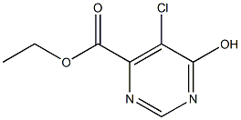 5-氯-6-羟基嘧啶-4-羧酸乙酯 结构式