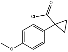 1-(4-Methoxyphenyl)cyclopropanecarbonyl chloride 结构式