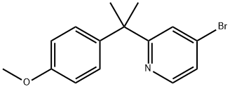 4-broMo-2-(2-(4-Methoxyphenyl)propan-2-yl)pyridine 结构式