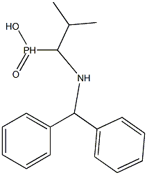 (1-(benzhydrylaMino)-2-Methylpropyl)phosphinic acid 结构式