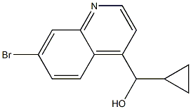 (7-broMoquinolin-4-yl)(cyclopropyl)Methanol 结构式