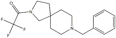 1-(8-benzyl-2,8-diazaspiro[4.5]decan-2-yl)-2,2,2-trifluoroethanone 结构式