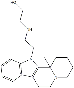 2-((2-(12b-Methyl-1,3,4,6,7,12b-hexahydroindolo[2,3-a]quinolizin-12(2H)-yl)ethyl)aMino)ethanol 结构式