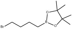 2-(4-溴丁基)-4,4,5,5-四甲基-1,3,2-二氧杂环硼烷 结构式