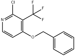 4-(benzyloxy)-2-chloro-3-(trifluoroMethyl)pyridine 结构式