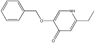 5-(benzyloxy)-2-ethylpyridin-4(1H)-one 结构式