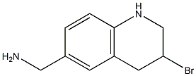 (3-broMo-1,2,3,4-tetrahydroquinoline-6-yl)MethanaMine 结构式
