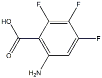 6-氨基-2,3,4-三氟苯甲酸 结构式