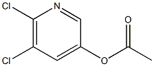 Acetic acid 5,6-dichloro-pyridin-3-yl ester 结构式