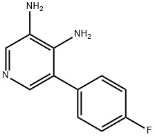 5-(4-fluorophenyl)pyridine-3,4-diaMine 结构式