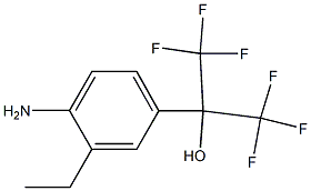 2-(4-AMino-3-ethyl-phenyl)-1,1,1,3,3,3-hexafluoro-propan-2-ol 结构式